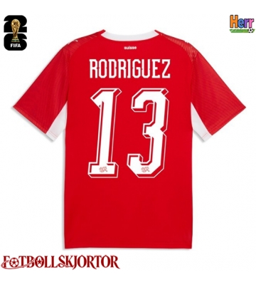 Schweiz Ricardo Rodriguez #13 Hemmatröja VM 2026 Kortärmad